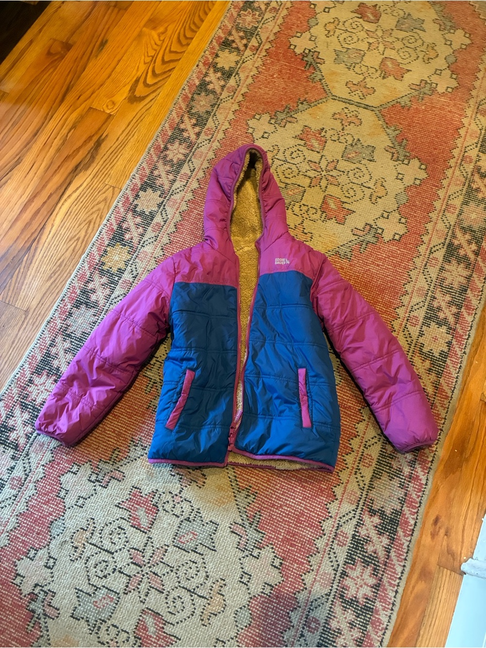 Eddie Bauer reversible, synthetic jacket